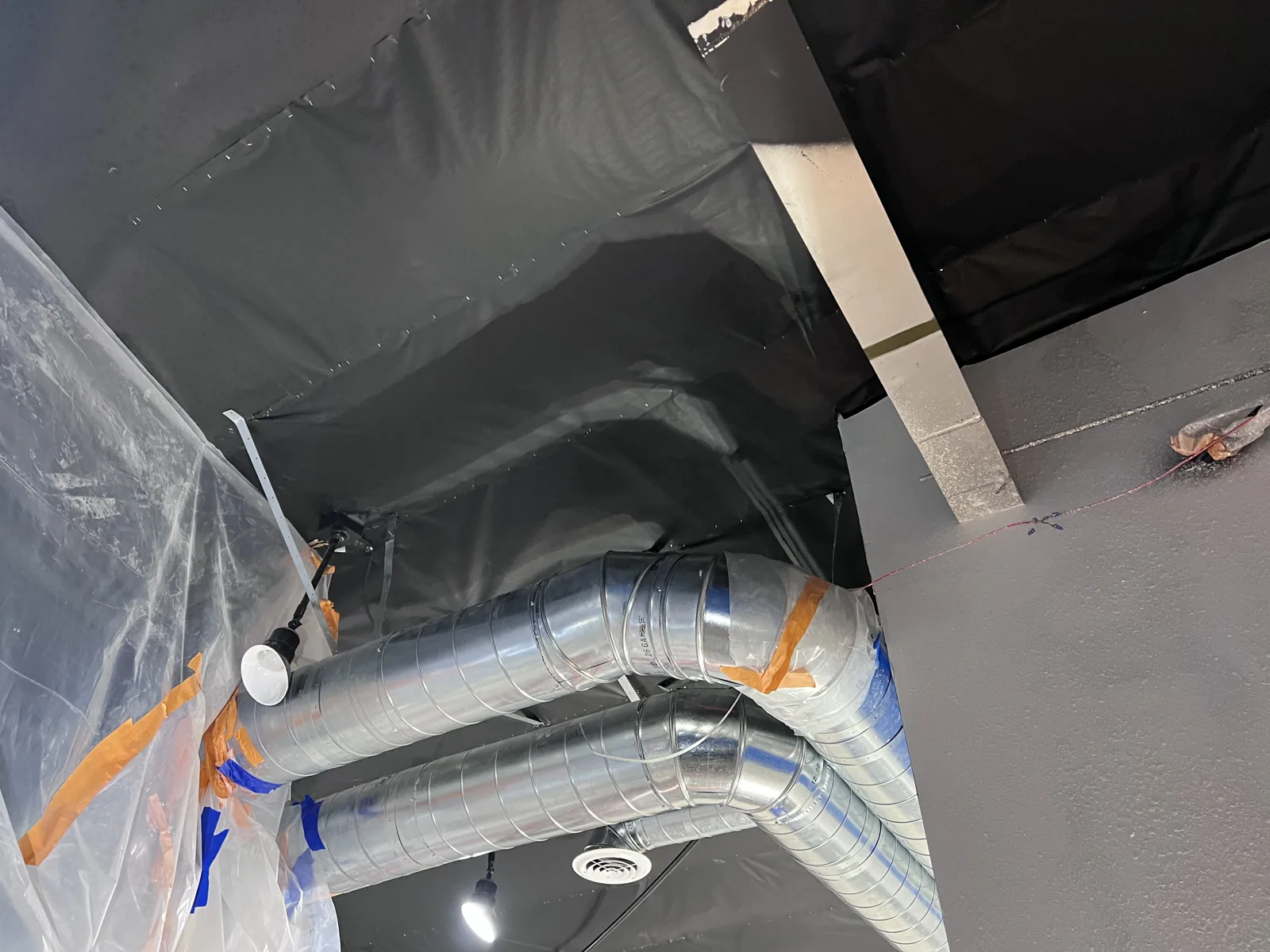 Commercial scrim insulation system in Granada Hills